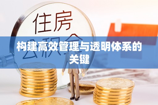 信用构建高效管理与透明体系的关键