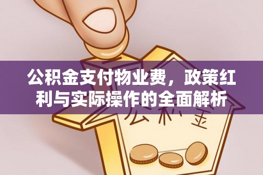 信用公积金支付物业费，政策红利与实际操作的全面解析