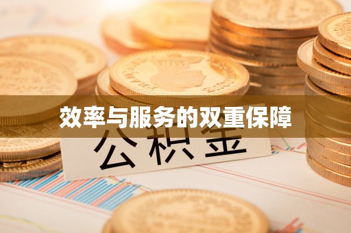 信用效率与服务的双重保障
