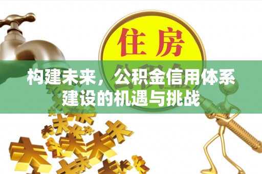 信用构建未来，公积金信用体系建设的机遇与挑战