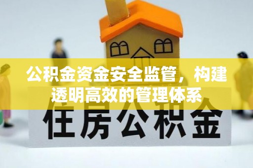 信用公积金资金安全监管，构建透明高效的管理体系