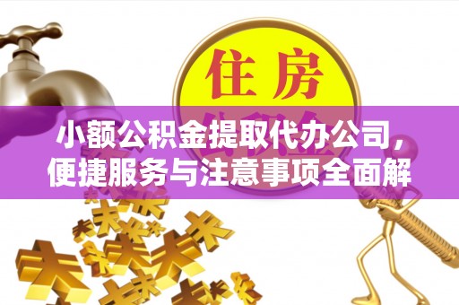 信用小额公积金提取代办公司，便捷服务与注意事项全面解析