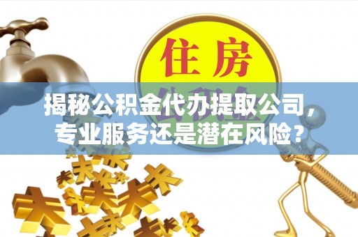 信用揭秘公积金代办提取公司，专业服务还是潜在风险？