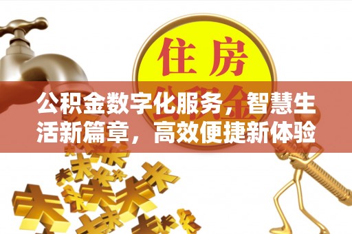 信用公积金数字化服务，智慧生活新篇章，高效便捷新体验