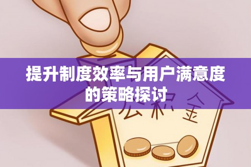 信用提升制度效率与用户满意度的策略探讨