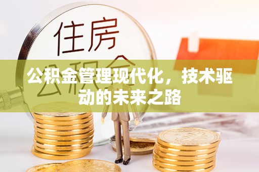 信用公积金管理现代化，技术驱动的未来之路